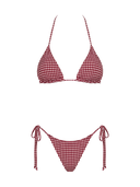 Zina-Gingham Tie Bikini