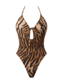 Zina-Tiger Lace Swimsuit