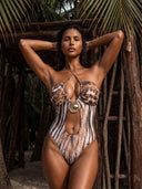 Sora-Luxe Cutout One Piece